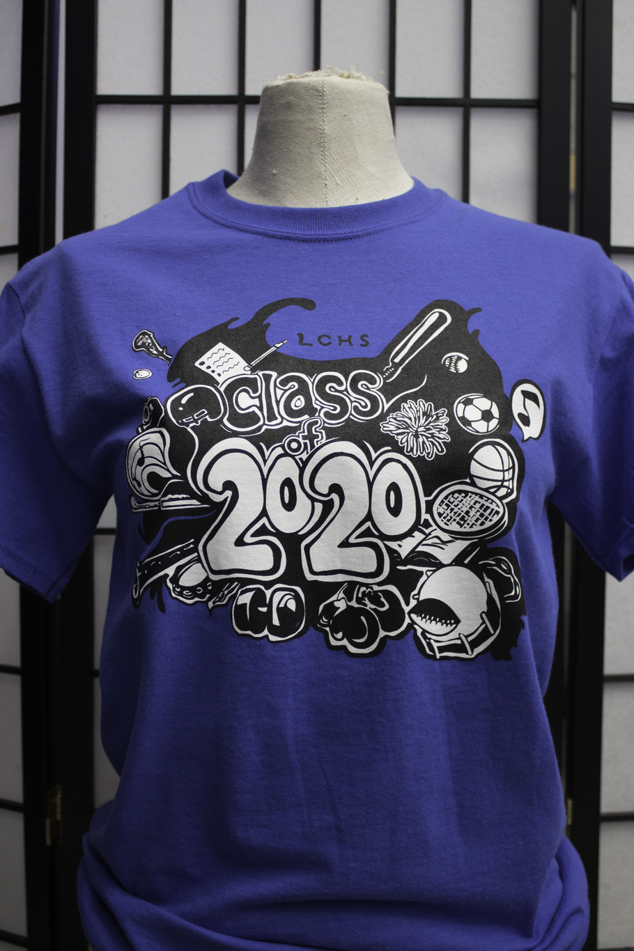 Class of 2020 Blue Short Sleeve Shirt