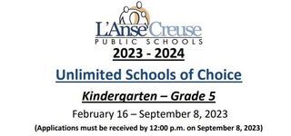 Dates for External School of Choice 23-24