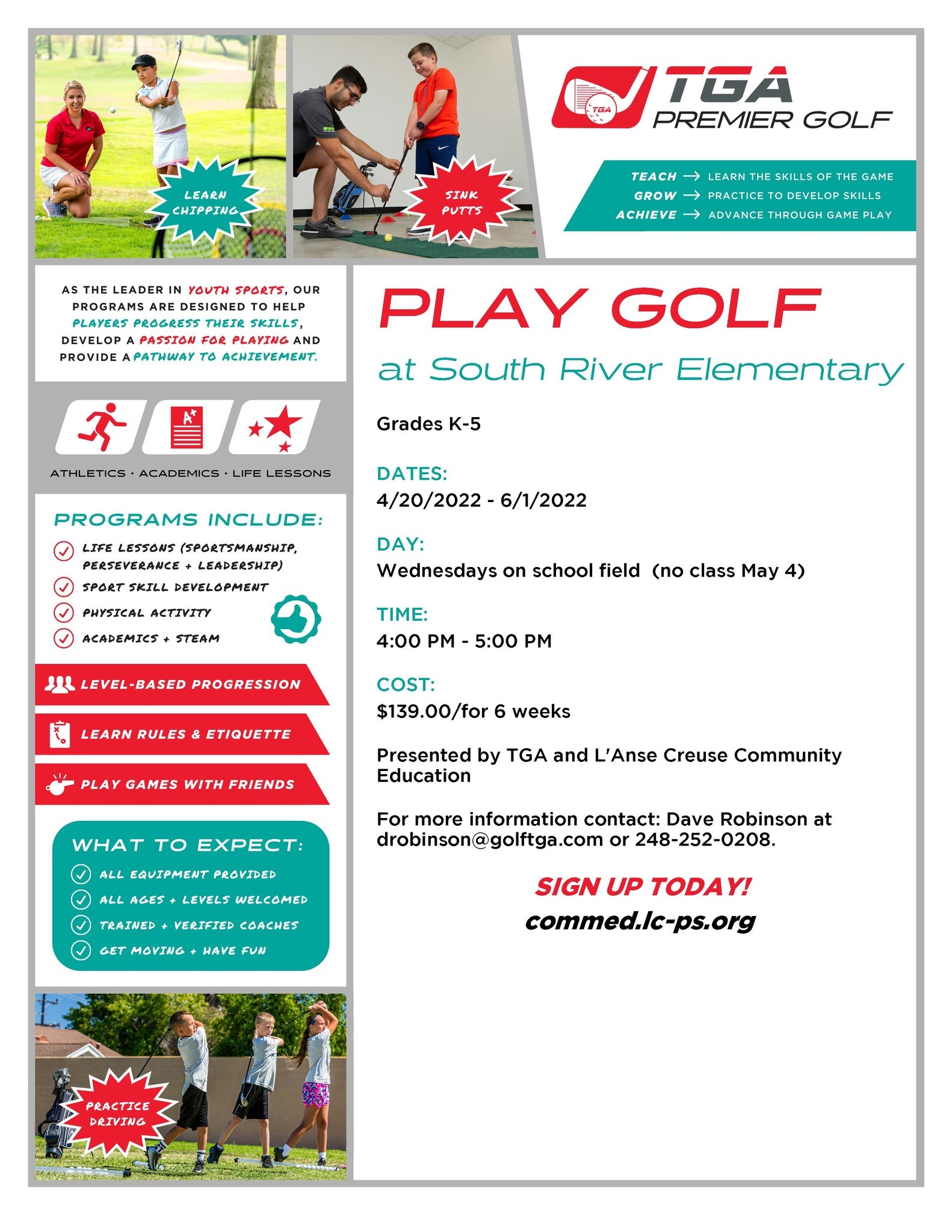 Classes, Clubs & Events Community Education Programs L'Anse Creuse Public Schools