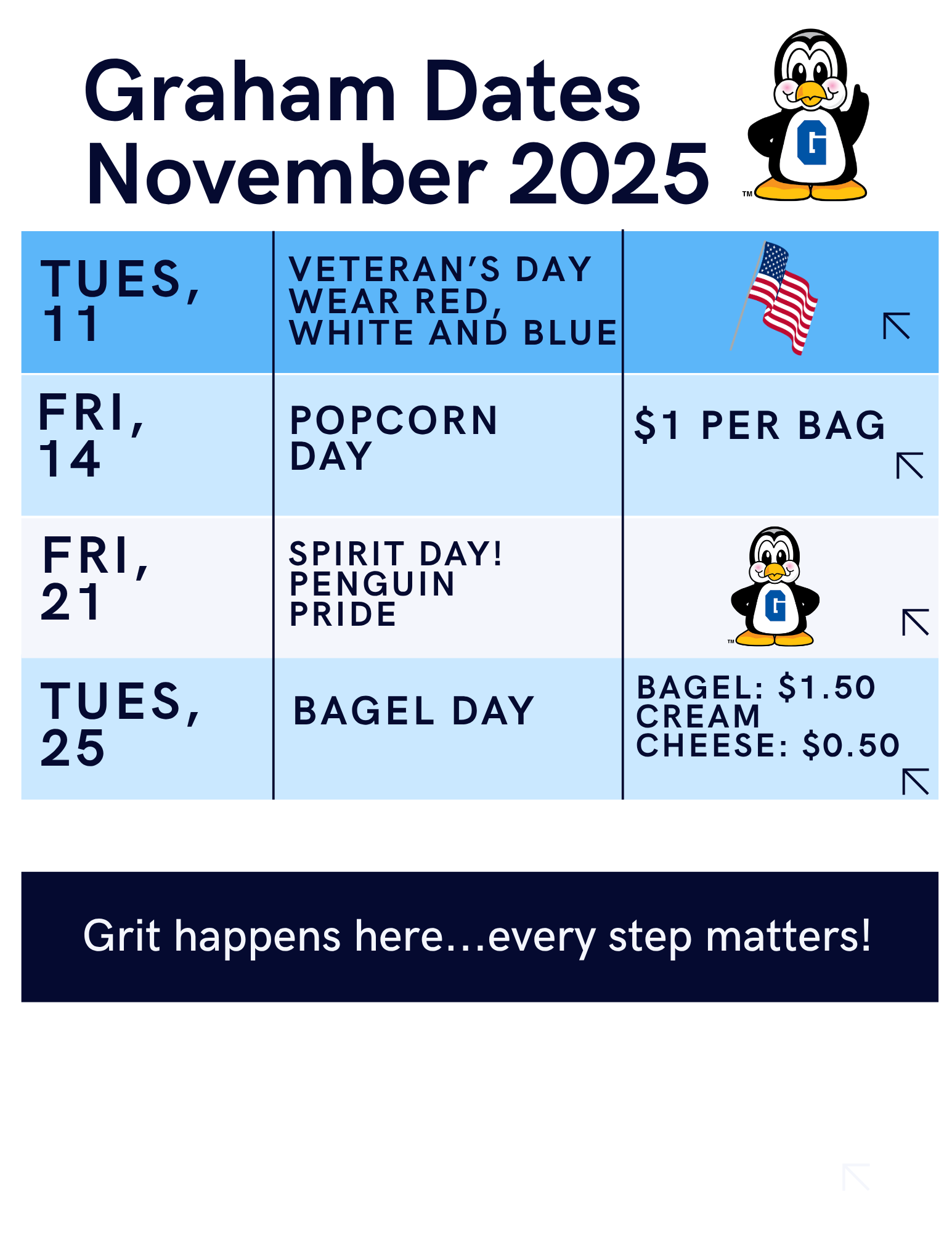 Graham Dates November 2025